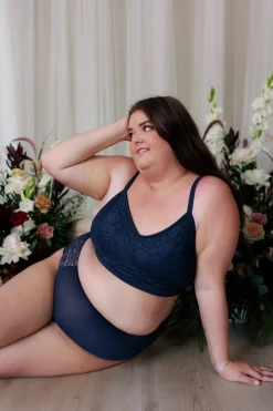 Ada High Waist truse - Mørk blå