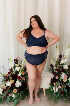 Ada High Waist truse - Mørk blå