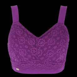 Aline Flower Big Cup BH - Mørk lilla