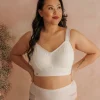 Aline Flower Bra Big Cup - Bright White