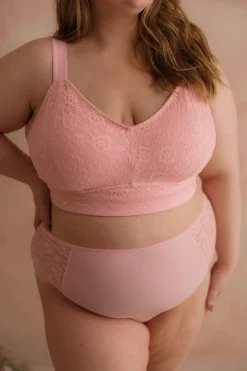 Aline Flower Bra Big Cup - Tickled Pink