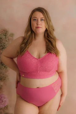 Aline Flower Bra Big Cup - Chateau Rose