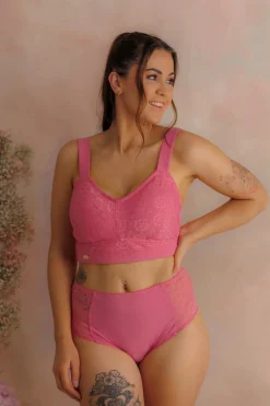 Aline Flower Bra Big Cup - Chateau Rose