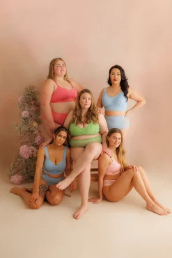 Aline Flower Bra Big Cup - Airy Blue