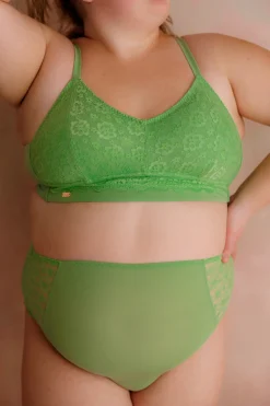 Aline Flower Bra Small Cup - Forest Shade