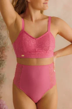 Aline Flower Bra Small Cup - Chateau Rose