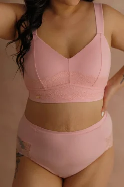 Amanda Basic Bra Big Cup - Tickled Pink