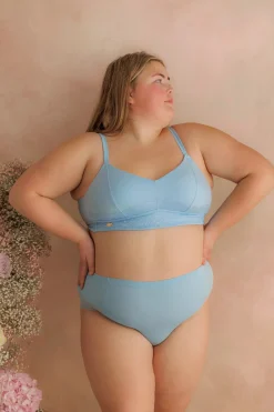 Amanda Basic Bra Small Cup - Airy Blue