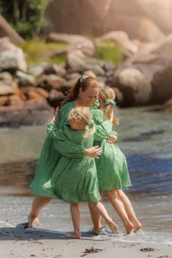 Anna barnekjole - Smoke Green