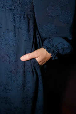 Anna Chiffon kjole - Blå