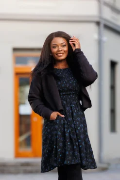 Anna kjole - Mørk blå