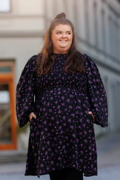 Anna kjole - Mørk lilla