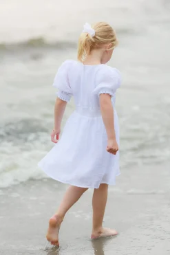 Belle Flower Barnekjole - Bright White