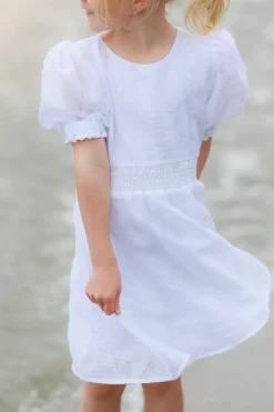 Belle Flower Barnekjole - Bright White