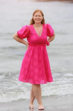 Belle Flower Kjole - Pink Peacock