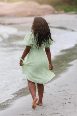 Belle Flower Kjole - Smoke Green