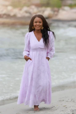 Belle Flower Maxikjole - Lavendula