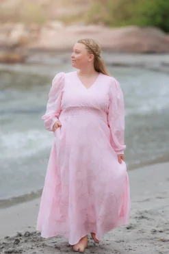 Belle Flower Maxikjole - Orchid Pink