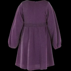 Belle Glitter barnekjole - Mørk lilla