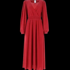 Belle Glitter maxikjole - Rød