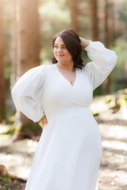 Belle Kjole - Bright White