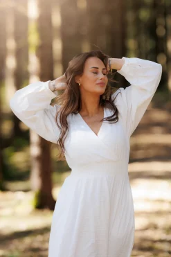 Belle Maxikjole - Bright White