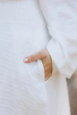 Belle Maxikjole - Bright White