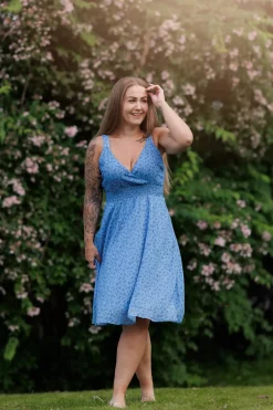 Belle stroppekjole - Blå