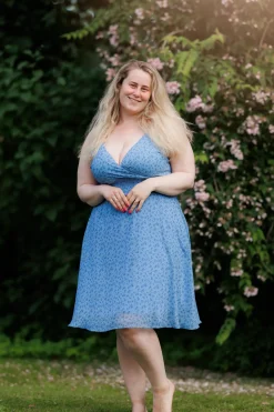 Belle stroppekjole - Blå