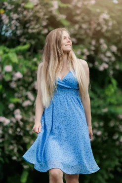 Belle stroppekjole - Blå