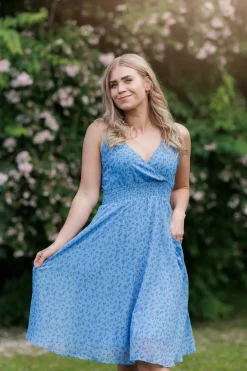 Belle stroppekjole - Blå