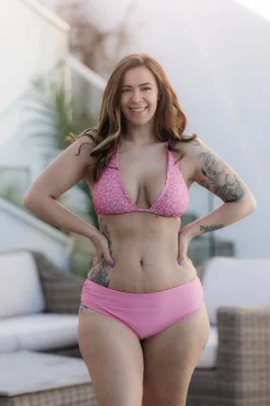 Cuba Ruffles bikinitopp - Lyserosa - Dalia