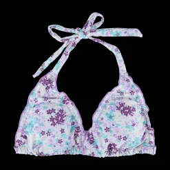Cuba Ruffles bikinitopp - Lilla - Flowerpower