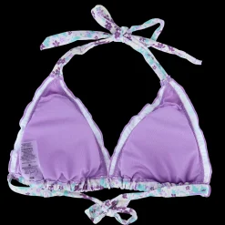 Cuba Ruffles bikinitopp - Lilla - Flowerpower