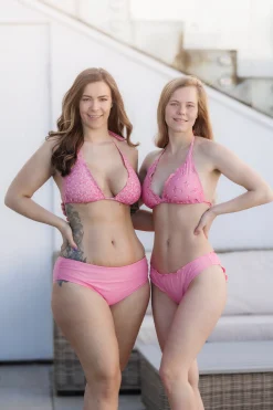 Cuba Ruffles bikinitopp - Lyserosa - Dalia