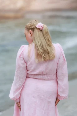 Flower Scrunchie 2pk - Orchid Pink