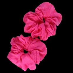 Flower Scrunchie 2pk - Pink Peacock