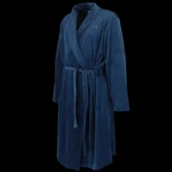 Fluffy Morgenkåpe mann - Mørk blå