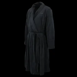 Fluffy Morgenkåpe mann - Svart