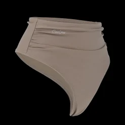 High Waist Bikini String - Mørk Beige