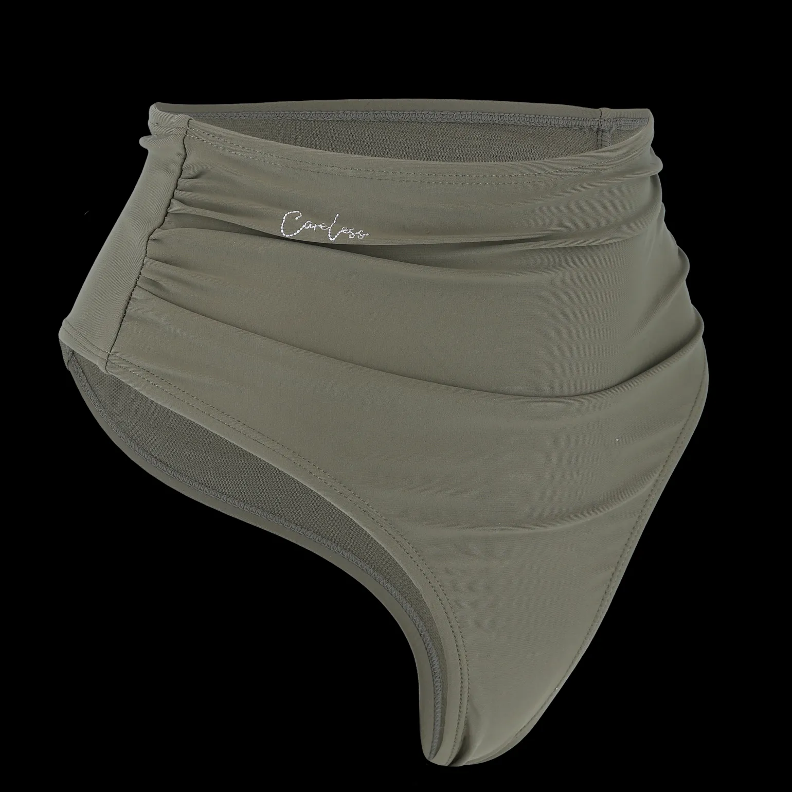 High Waist Bikini String - Grønn