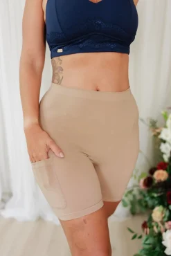 Innershorts med lomme - Beige