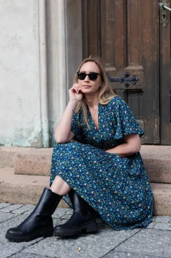 Iselin kjole - Mørkeblå