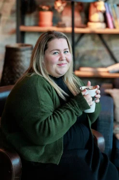 Lene Cardigan - Mørk grønn