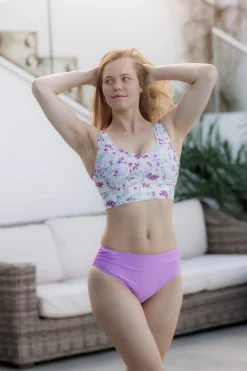 Miami bikinitopp - Lilla - Flowerpower