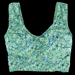 Miami bikinitopp - Pastellgrønn - Flower paint