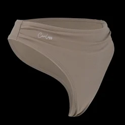 Mid Waist Bikini String - Mørk Beige