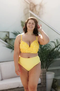 Roma bikinitopp - Gul - Pansy