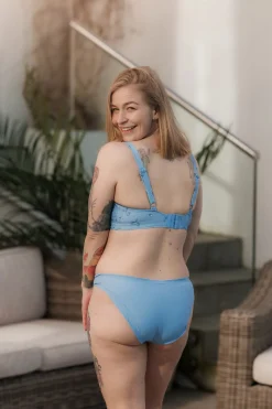 Ruffles Bikinitruse - Lyseblå