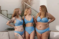 Ruffles Bikinitruse - Lyseblå